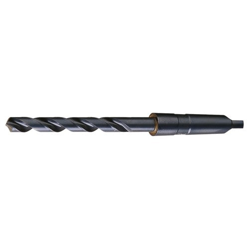 35/64 RHS / RHC HSS 118 Degree Radial Point General Purpose Taper Shank Drill - Steam Oxide - Exact Industrial Supply