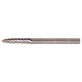 SF-51 Standard Cut Solid Carbide Bur-Round Nose Tree Shape - USA Tool & Supply