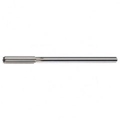 #12 STR / RHC HSS Straight Shank Straight Flute Reamer - Bright - USA Tool & Supply