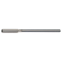 3/16 STR / RHC HSS Straight Shank Straight Flute Reamer - Bright - Exact Industrial Supply