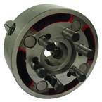 Universal Semi-Steel Chuck; Direct Mount D1-6; 4-Jaw Independent; 2 Piece Jaws 16" - USA Tool & Supply