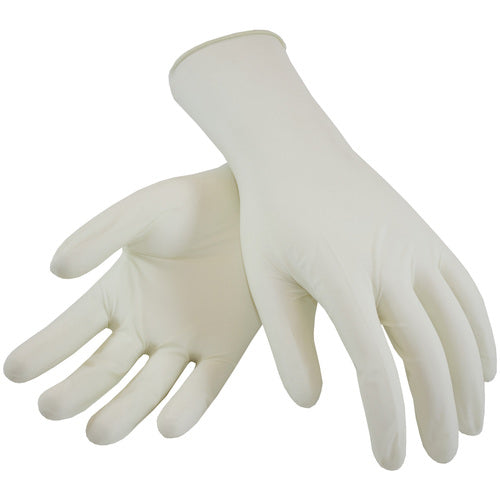 ‎100-3201PF/080 Disposable Gloves - Ambi-Dex Medical Grade Disposable Latex - Natural 5 Mil Powder Free - Exact Industrial Supply