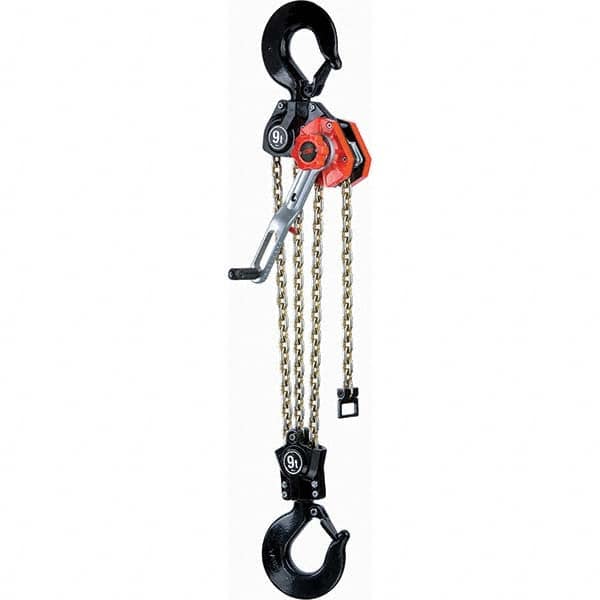 CM - 13,440 Lb Capacity, 20' Lift Height, Chain Manual Lever Hoist - USA Tool & Supply
