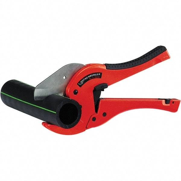 Rothenberger - 2" Pipe Capacity, Tube & Pipe Cutter - Cuts Plastic, PVC, CPVC, 10-1/4" OAL - USA Tool & Supply