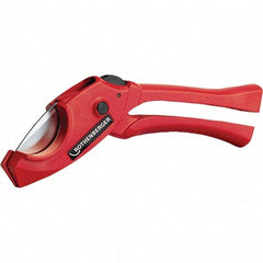 Rothenberger - 1-1/4" Pipe Capacity, Tube & Pipe Cutter - Cuts Plastic, PVC, CPVC, 7" OAL - USA Tool & Supply