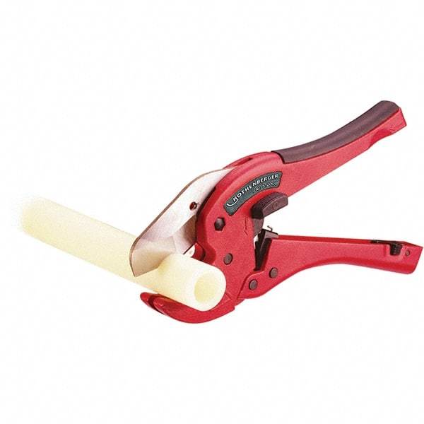 Rothenberger - 1-5/8" Pipe Capacity, Tube & Pipe Cutter - Cuts Plastic, PVC, CPVC, 9" OAL - USA Tool & Supply