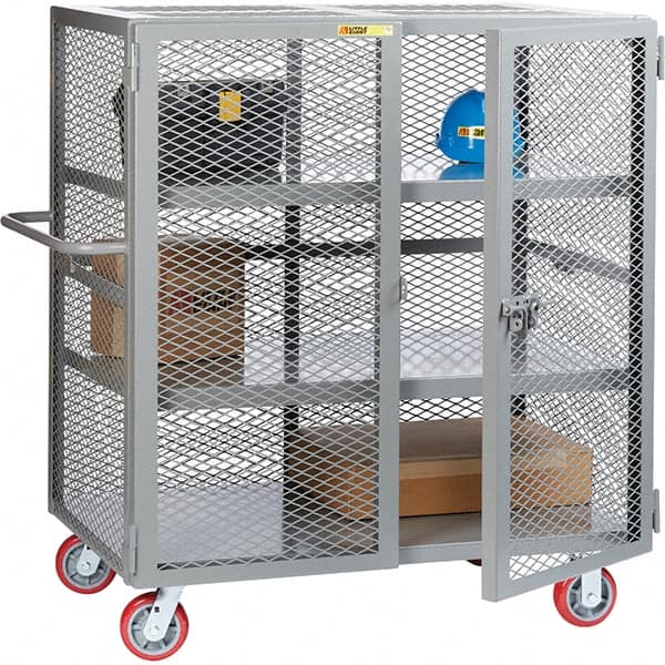 Little Giant - Lockers Type: Heavy Duty Mesh Security Cabinet Number of Tiers: 3 - USA Tool & Supply