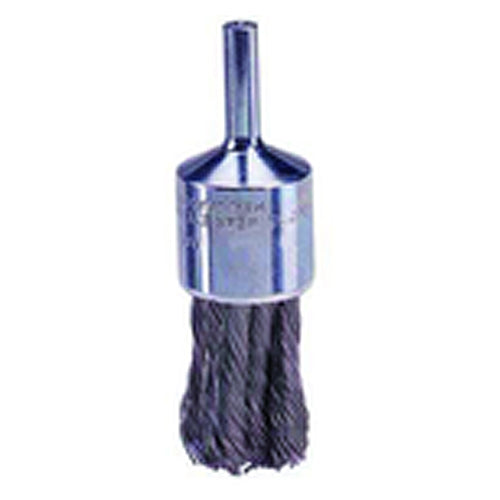3/4″ Knot Wire End Brush, .014″ Steel Fill, Retail Pack - USA Tool & Supply