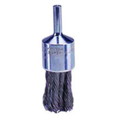 3/4″ Knot Wire End Brush, .014″ Steel Fill, Retail Pack - USA Tool & Supply