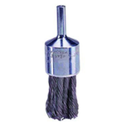 3/4″ Knot Wire End Brush, .020″ Steel Fill, Retail Pack - USA Tool & Supply