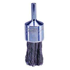 3/4″ Knot Wire End Brush, .020″ Steel Fill, Retail Pack - USA Tool & Supply
