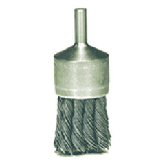‎1-1/8″ Knot Wire End Brush, .020″ Steel Fill, Retail Pack - USA Tool & Supply