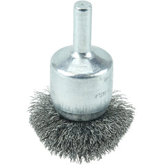 1 1/2″ Diameter - Steel Wire Flared End Brush - USA Tool & Supply