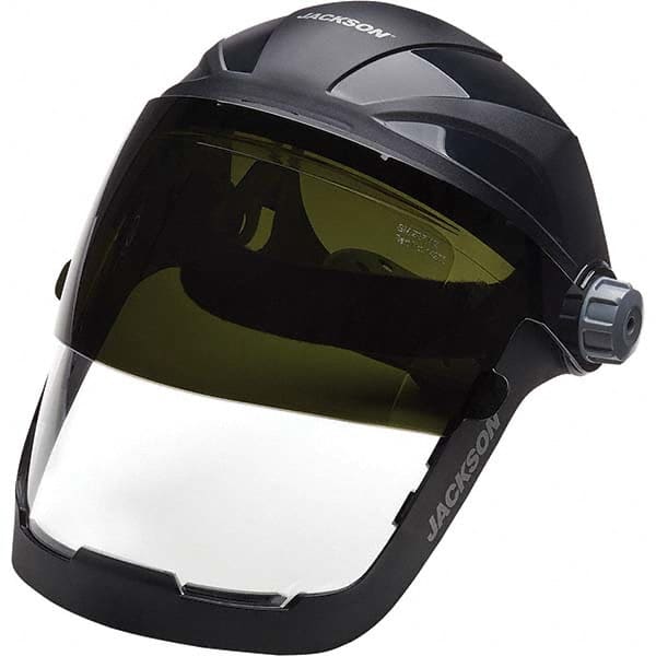 Jackson Safety - Nylon Gray Ratchet Adjustment Face Shield - USA Tool & Supply