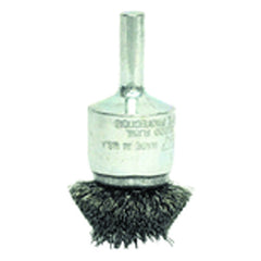 1″ Diameter - Steel Wire Flared End Brush - USA Tool & Supply