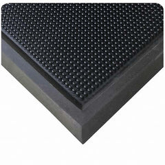 Wearwell - 24" Long x 16" Wide, Natural Rubber Surface, Boot Scrape Surface Entrance Matting - USA Tool & Supply