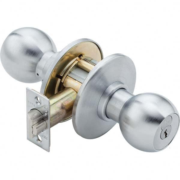 Best - Knob Locksets Type: Entrance Door Thickness: 1 3/4 - 2 1/8 - USA Tool & Supply