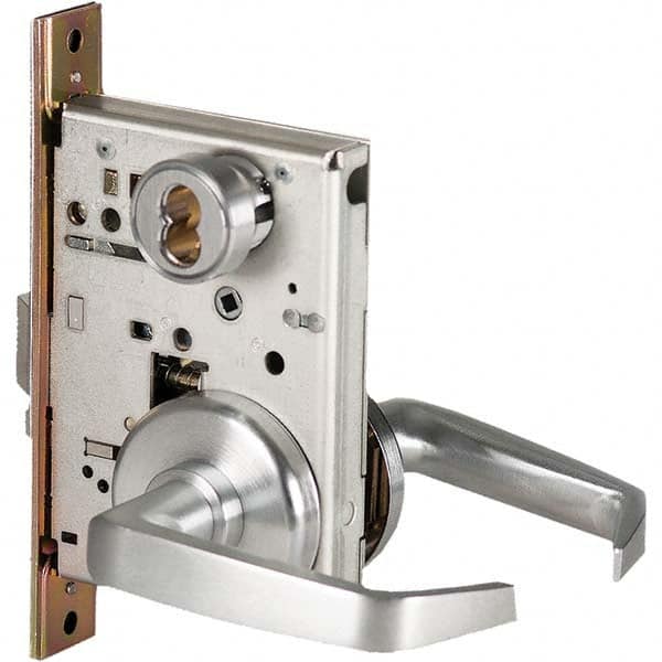 Best - Storeroom Lever Lockset for 1-3/4" Thick Doors - USA Tool & Supply