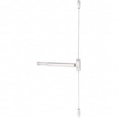 3' Surface Vertical Rod Fire Rated, Antimicrobial Coated Satin Stainless Steel Finish