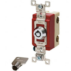 Bryant Electric - Key Switches Switch Type: 4 Tumbler Switch Sequence: On-Off - USA Tool & Supply