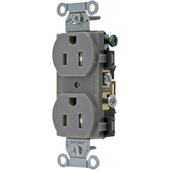 Bryant Electric - Straight Blade Receptacles Receptacle Type: Duplex Receptacle Grade: Commercial - USA Tool & Supply