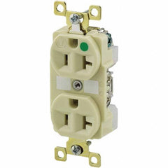 Bryant Electric - Straight Blade Receptacles Receptacle Type: Duplex Receptacle Grade: Hospital - USA Tool & Supply