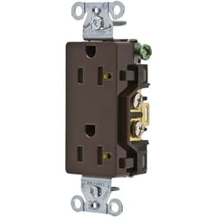 Bryant Electric - Straight Blade Receptacles Receptacle Type: Duplex Receptacle Grade: Commercial - USA Tool & Supply