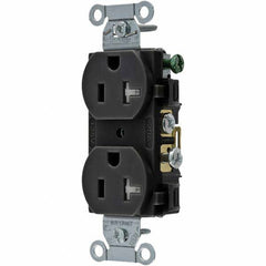 Bryant Electric - Straight Blade Receptacles Receptacle Type: Duplex Receptacle Grade: Commercial - USA Tool & Supply