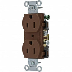 Bryant Electric - Straight Blade Receptacles Receptacle Type: Duplex Receptacle Grade: Commercial - USA Tool & Supply