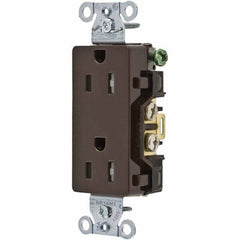 Bryant Electric - Straight Blade Receptacles Receptacle Type: Duplex Receptacle Grade: Commercial - USA Tool & Supply