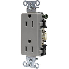 Bryant Electric - Straight Blade Receptacles Receptacle Type: Duplex Receptacle Grade: Commercial - USA Tool & Supply