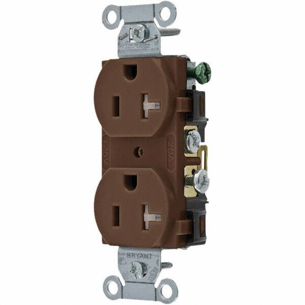 Bryant Electric - Straight Blade Receptacles Receptacle Type: Duplex Receptacle Grade: Commercial - USA Tool & Supply