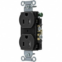 Bryant Electric - Straight Blade Receptacles Receptacle Type: Duplex Receptacle Grade: Commercial - USA Tool & Supply