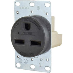 Bryant Electric - Straight Blade Receptacles Receptacle Type: Single Receptacle Grade: Industrial - USA Tool & Supply