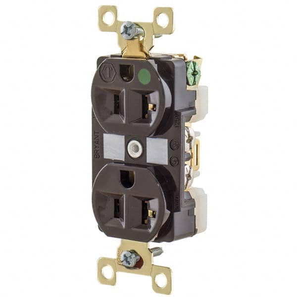 Bryant Electric - Straight Blade Receptacles Receptacle Type: Duplex Receptacle Grade: Hospital - USA Tool & Supply