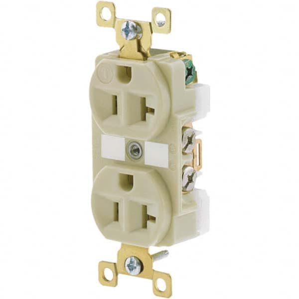 Bryant Electric - Straight Blade Receptacles Receptacle Type: Duplex Receptacle Grade: Industrial - USA Tool & Supply