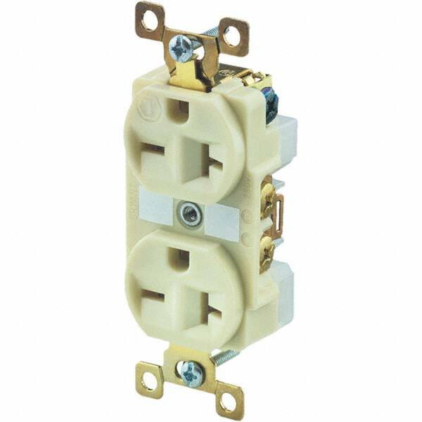 Bryant Electric - Straight Blade Receptacles Receptacle Type: Duplex Receptacle Grade: Industrial - USA Tool & Supply