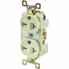 Bryant Electric - Straight Blade Receptacles Receptacle Type: Duplex Receptacle Grade: Industrial - USA Tool & Supply
