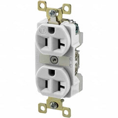 Bryant Electric - Straight Blade Receptacles Receptacle Type: Duplex Receptacle Grade: Industrial - USA Tool & Supply