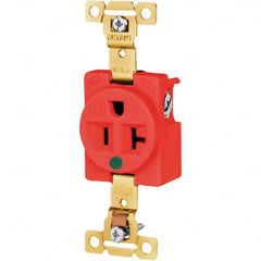 Bryant Electric - Straight Blade Receptacles Receptacle Type: Single Receptacle Grade: Hospital - USA Tool & Supply