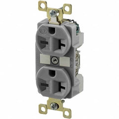 Bryant Electric - Straight Blade Receptacles Receptacle Type: Duplex Receptacle Grade: Industrial - USA Tool & Supply