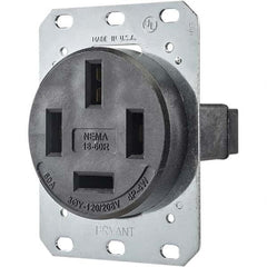 Bryant Electric - Straight Blade Receptacles Receptacle Type: Single Receptacle Grade: Industrial - USA Tool & Supply