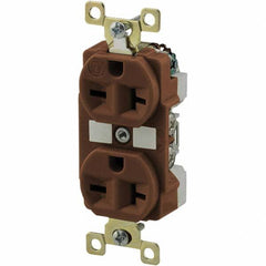 Bryant Electric - Straight Blade Receptacles Receptacle Type: Duplex Receptacle Grade: Industrial - USA Tool & Supply