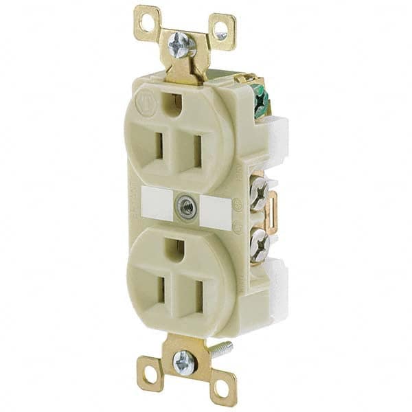 Bryant Electric - Straight Blade Receptacles Receptacle Type: Duplex Receptacle Grade: Industrial - USA Tool & Supply