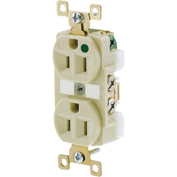 Bryant Electric - Straight Blade Receptacles Receptacle Type: Duplex Receptacle Grade: Hospital - USA Tool & Supply