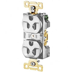 Bryant Electric - Straight Blade Receptacles Receptacle Type: Duplex Receptacle Grade: Industrial - USA Tool & Supply