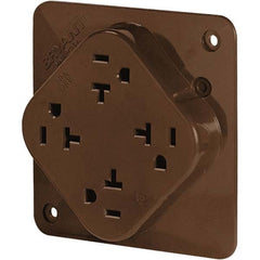 Bryant Electric - Straight Blade Receptacles Receptacle Type: Fourplex Receptacle Grade: Hospital - USA Tool & Supply