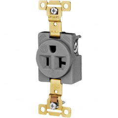 Bryant Electric - Straight Blade Receptacles Receptacle Type: Single Receptacle Grade: Industrial - USA Tool & Supply