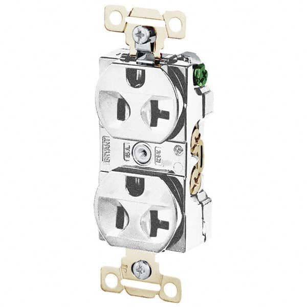Bryant Electric - Straight Blade Receptacles Receptacle Type: Duplex Receptacle Grade: Industrial - USA Tool & Supply