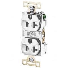 Bryant Electric - Straight Blade Receptacles Receptacle Type: Duplex Receptacle Grade: Industrial - USA Tool & Supply